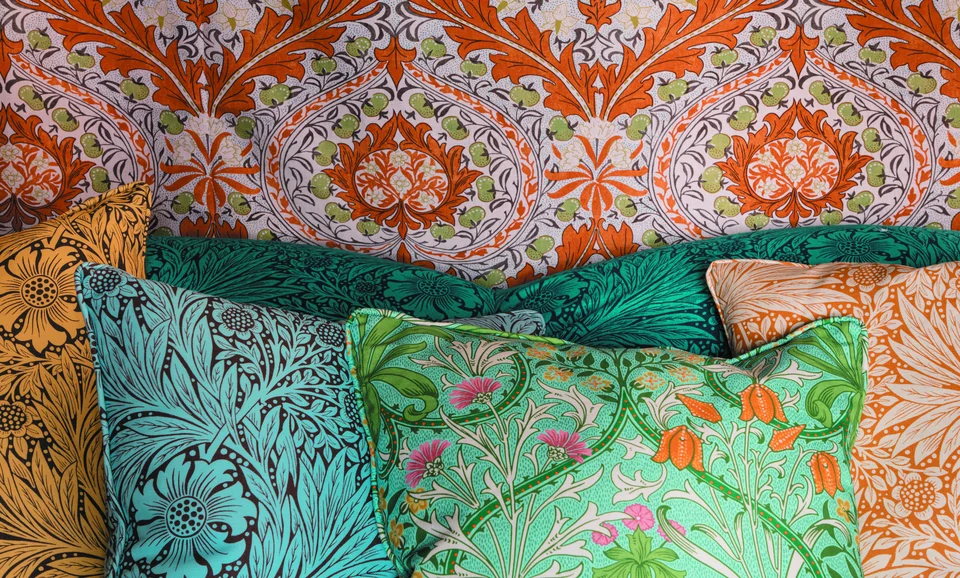 Stoffe Foto Bunte Kissen